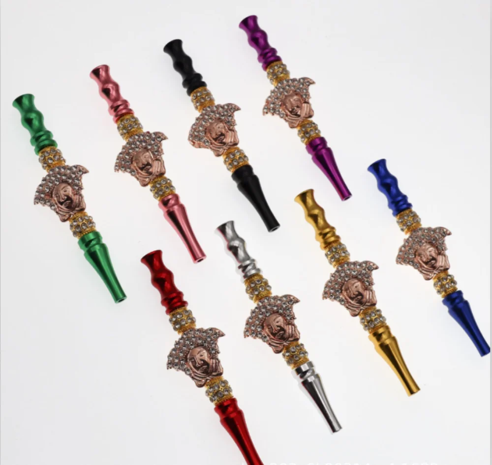 Оптовая продажа, мундштук для кальяна, съемный фильтр, разные цвета, алюминиевый мундштук