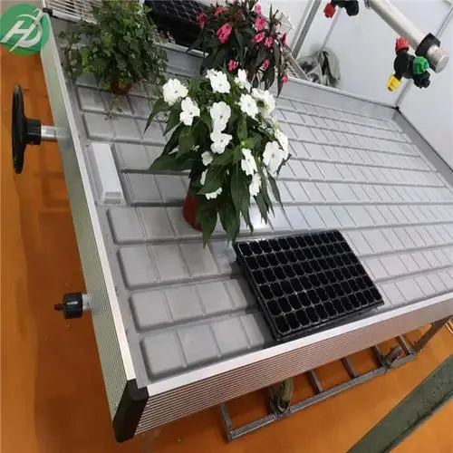 Low Cost Customized 4X8ft Ebb And Flow Growing System Movable Rolling Nursery Bench For Thailand Market Hemp Grow Rolling Bench