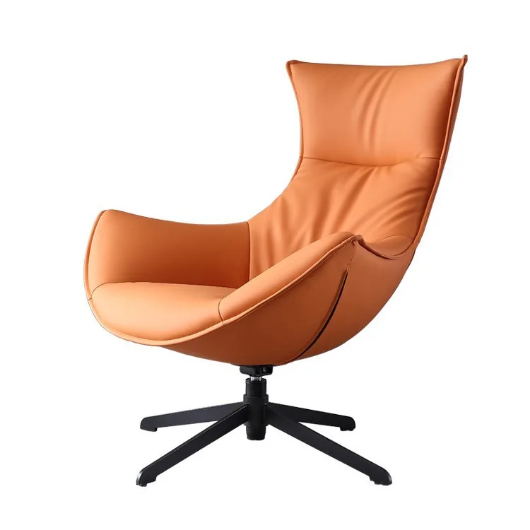 Internet celebrity lobster leather single sofa modern minimalist balcony leisure snail egg wingback chair