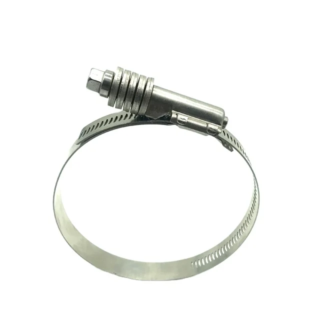American type perforated heavy duty high torque constant tension hose clamp