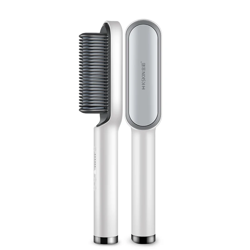 
KSKIN/Kingdomcares Straightener Comb Straightening White Oem Hair Ceramic Power Style Plug 