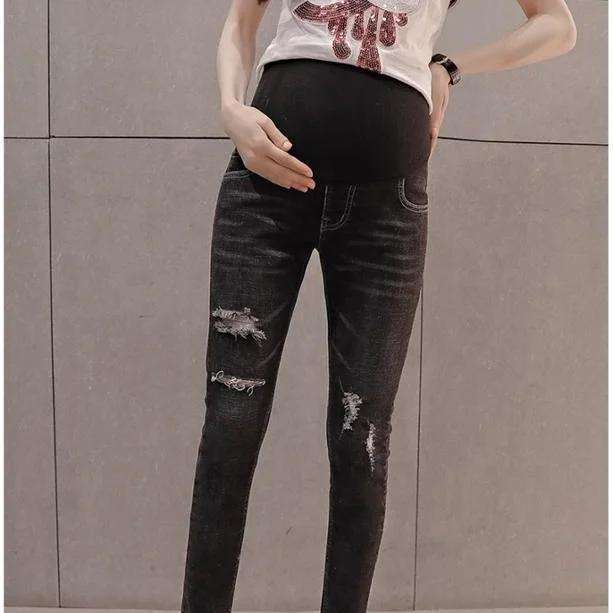 
2019 new pregnant women stomach lift pencil pants 
