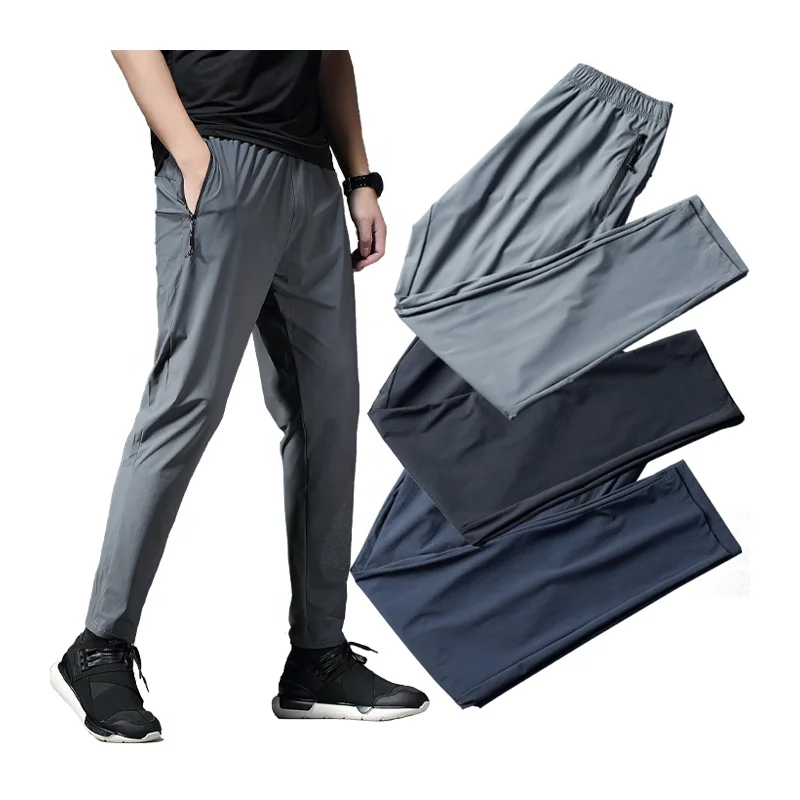 Sports Pants Training Joggers Trousers Quick Dry Running Long Pants Nylon Bodybuilding Sweatpants