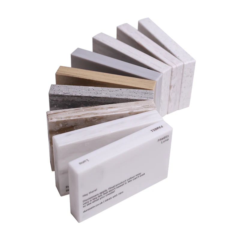 Free Samples Artificial Stone 4-25mm Thickness Acrylic Solid Surface Slab Marble Sheet For Kitchen Countertop Bathroom