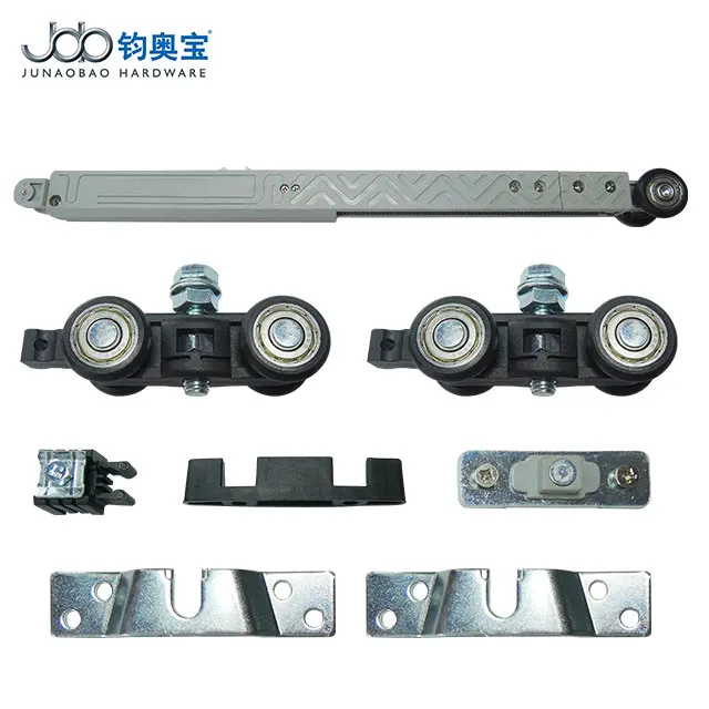 Well quality traditional hanging door roller with closing damper wardrobe door sliding door wheels
