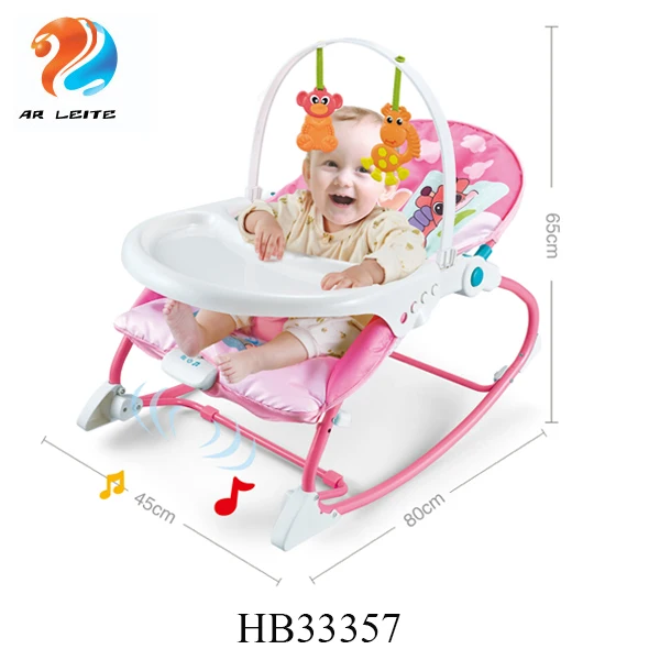 2021 горячая распродажа 3 в 1 безопасности Регулируемый прелестная детская музыкальная качалка детское кресло-качалка с обеденный стул музыкальное