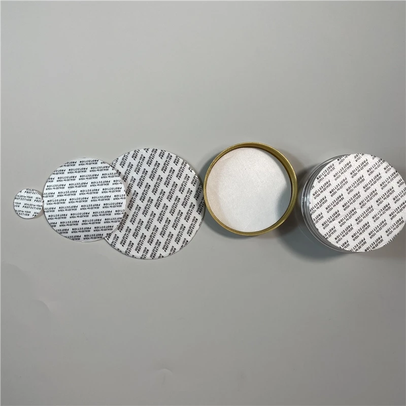 Food Grade Self Adhesive Pressure Sensitive Foam Seal Liner For Cap Seals Lids