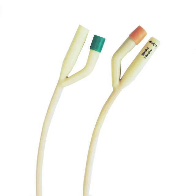 Одноразовая Стерильная игла для латексный мочевой катетер с силиконовым покрытием 2-полосная и 3-сторонний выход Цена по прейскуранту завода высокое качество