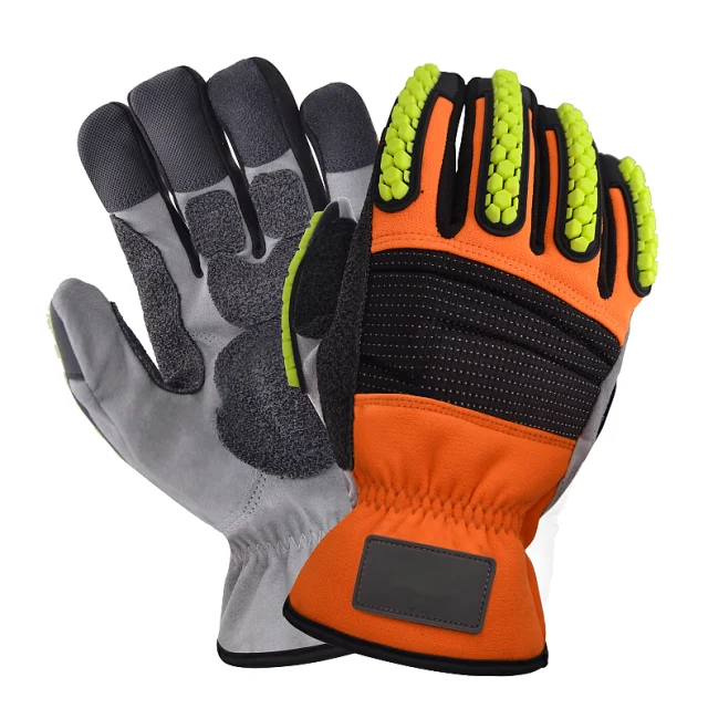 
Best selling anti impact work safety mechanic gloves 