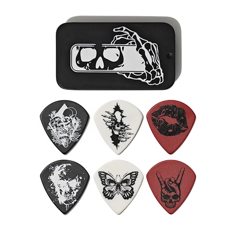 Oem Wholesale Musical Stringed Instrument Accessories Acoustic Electric Guitar 0.46mm Celluloid Picks