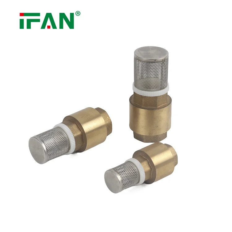 IFAN Thread Brass Water Vertical Spring Check Valve Brass With Spring To Prevent Back Flow