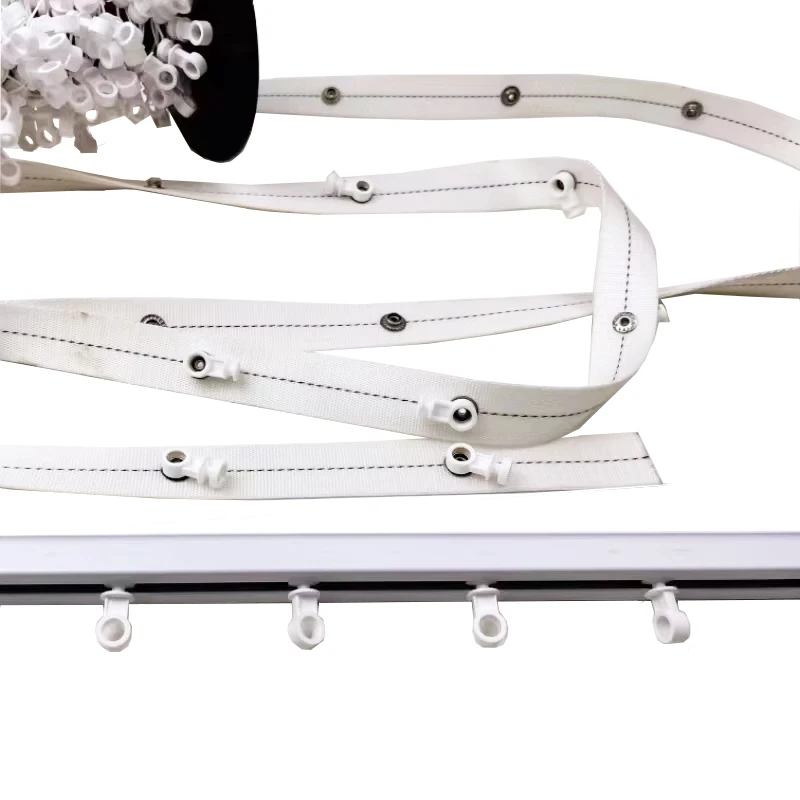 Ripple fold curtain tape S wave curtain track Carrier wave curtain Runner 48mm/54mm/60mm/80mm