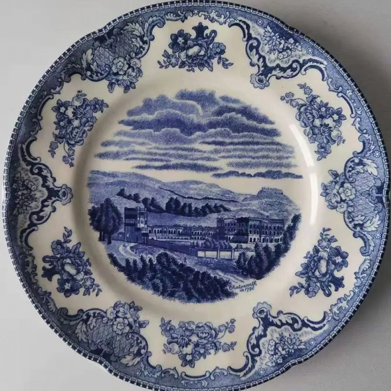 Factory Custom Cheap China Wholesale Gold Reef Charger Plates