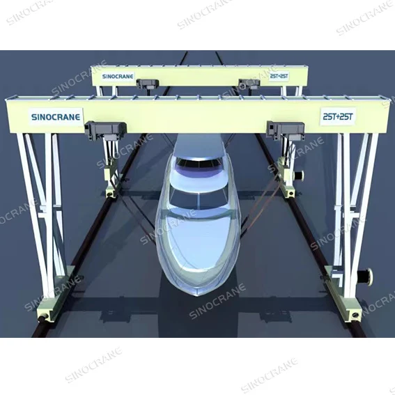 Industrial Efficient Port Gantry Cranes Wood Gantry Crane with PLC Engine Manufacturing Plants