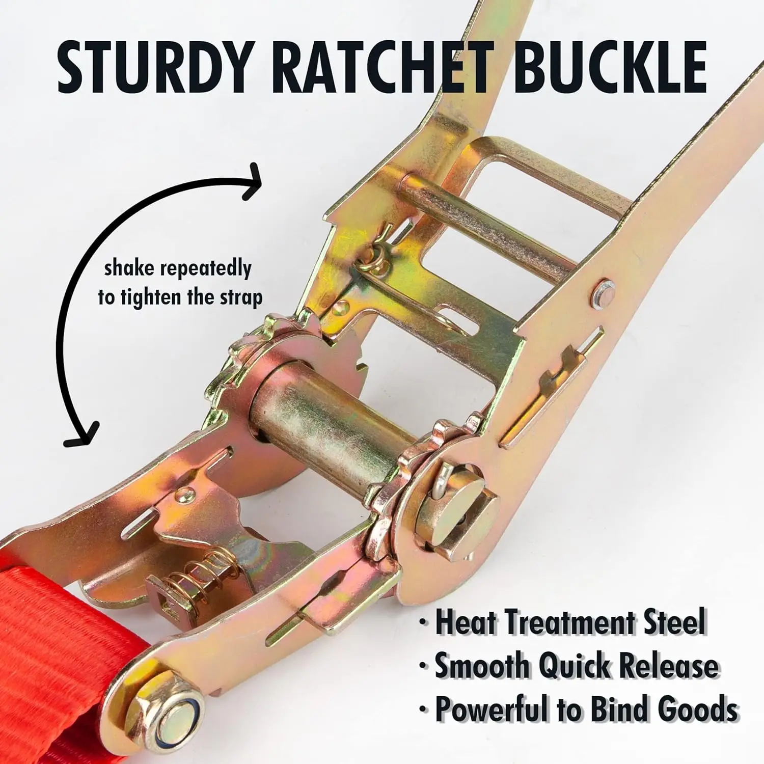 high quality Truck or Car Cargo Lashing Strap Double J Hook Ratchet Tie Down retractable ratchet strap for boats