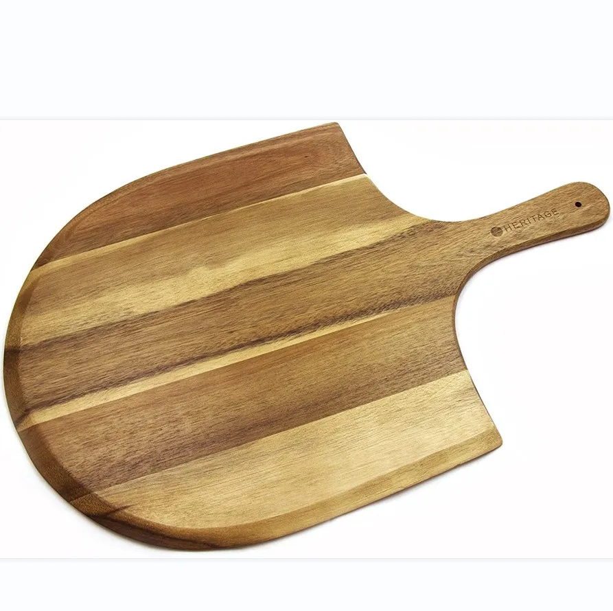 Деревянная лопастная доска для пиццы из дерева акации