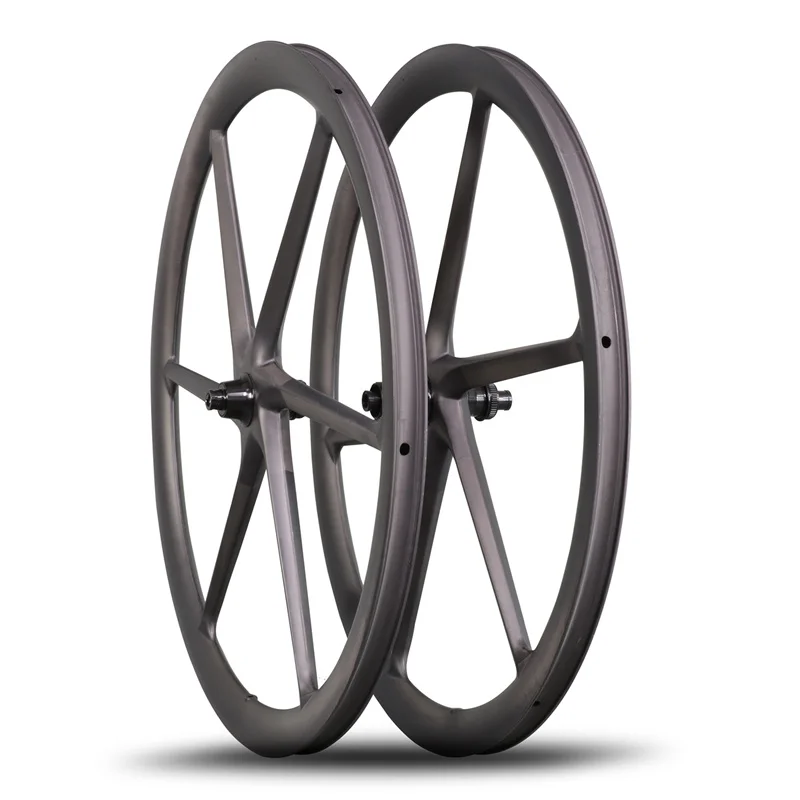 Carbon Bike Road Wheelset 6 Spoke Wheel 40mm Depth 29mm Width Bicycle Parts