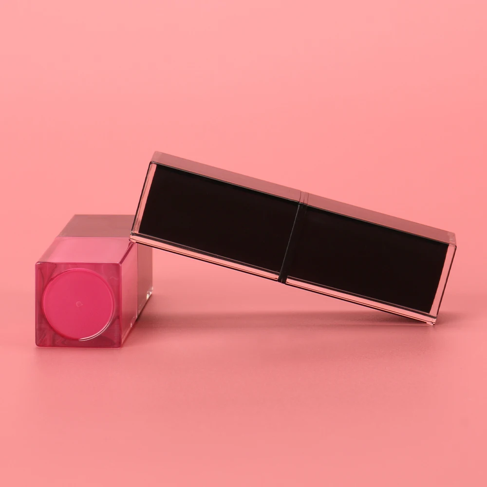OMI Custom Logo Square Lipstick Tubes Luxury lipstick Packaging Unique New lip stick tubes for Cosmetics empty lipstick tube