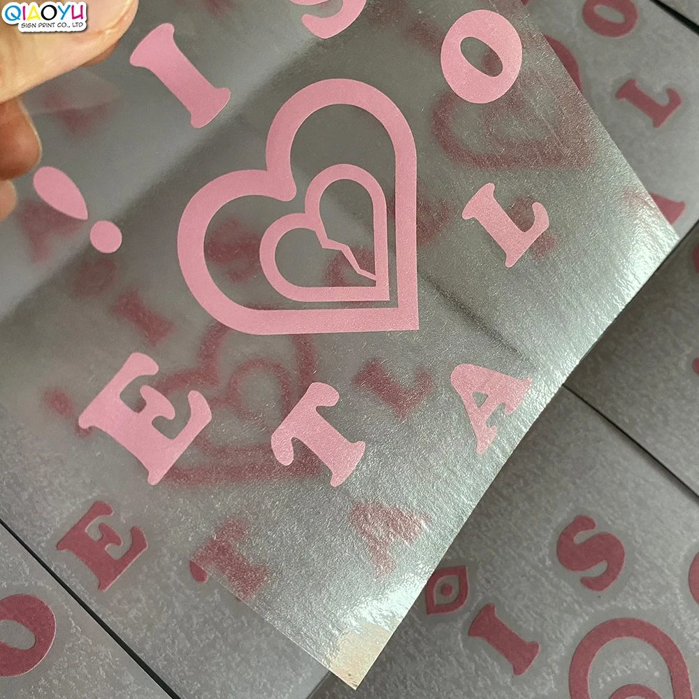 Transparent Background Brand Logo Die Cut Stickers UV Proof Vinyl Transfer Stickers