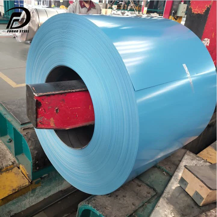 White color code 9016 prepainted galvanized steel coil 0.38mm ppgl in steel coils color coated steel PPGI