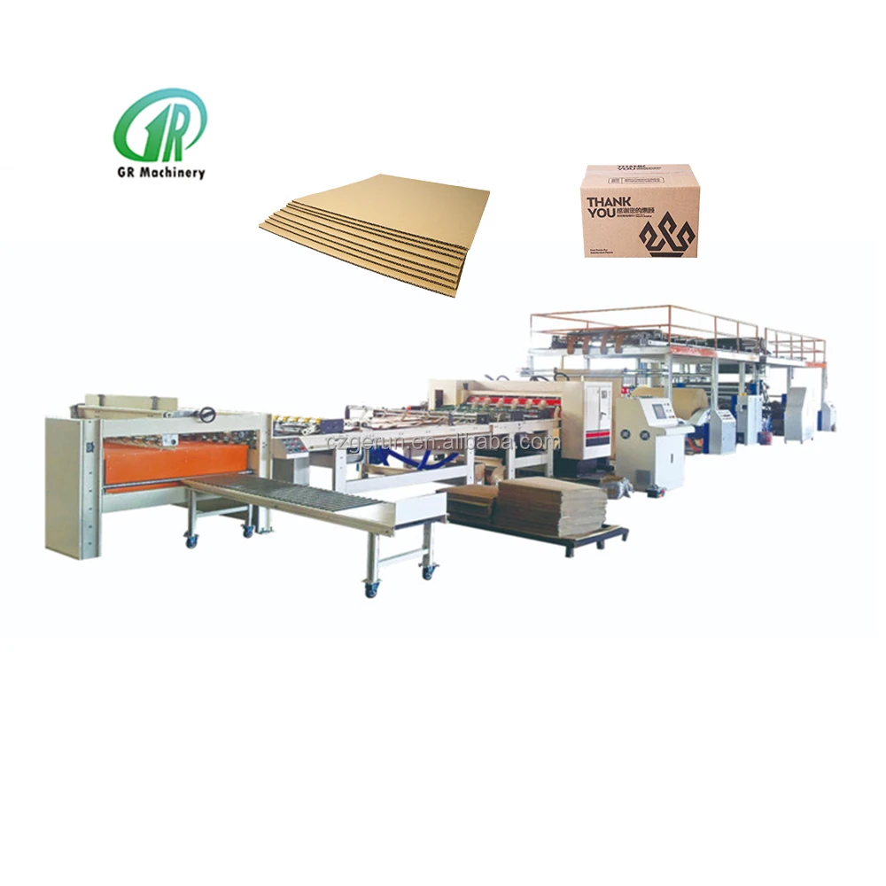 2/3/5/7 layer corrugated paperboard production line / carton box cardboard making machine
