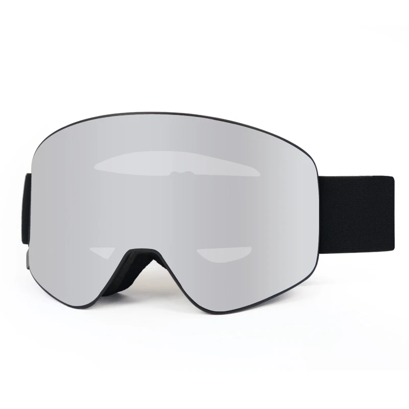 Manufacturer wholesale No brand logo Cylindrical lens magnetic ski goggles men women anti fog ski glasses snowboard snow goggles