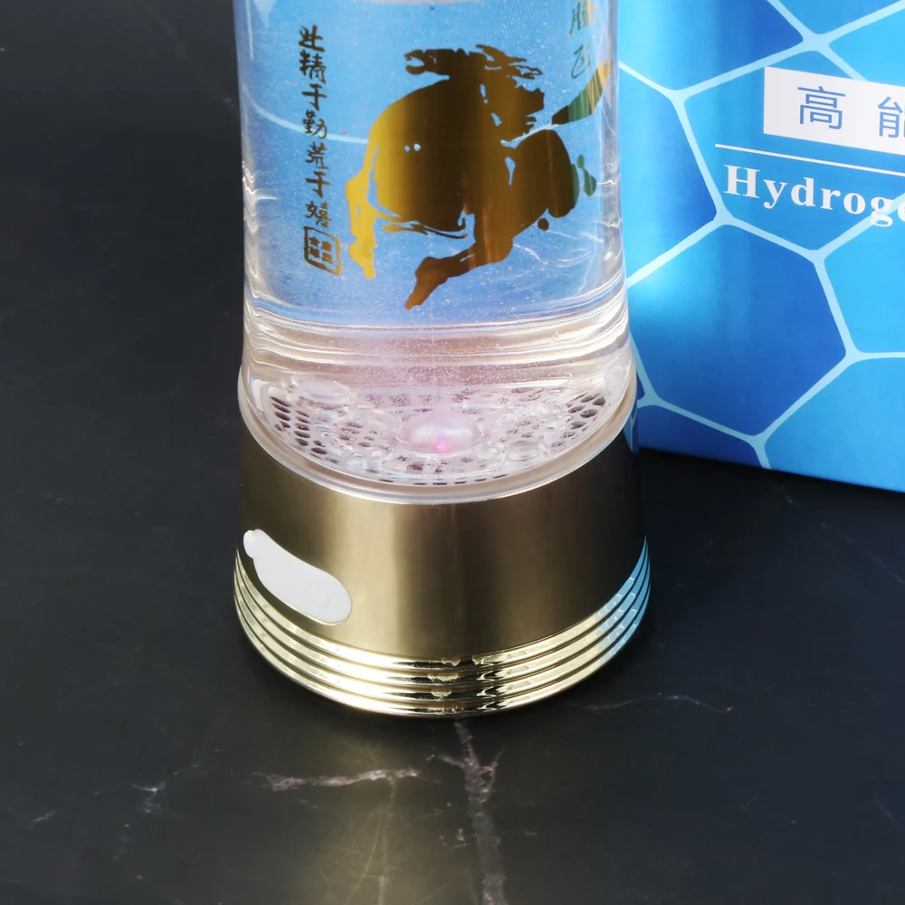 2024 Best Quality Hydrogen Water Bottle Portable H2 Rich Electric SPE Bottle for Household  Use USB Power Source