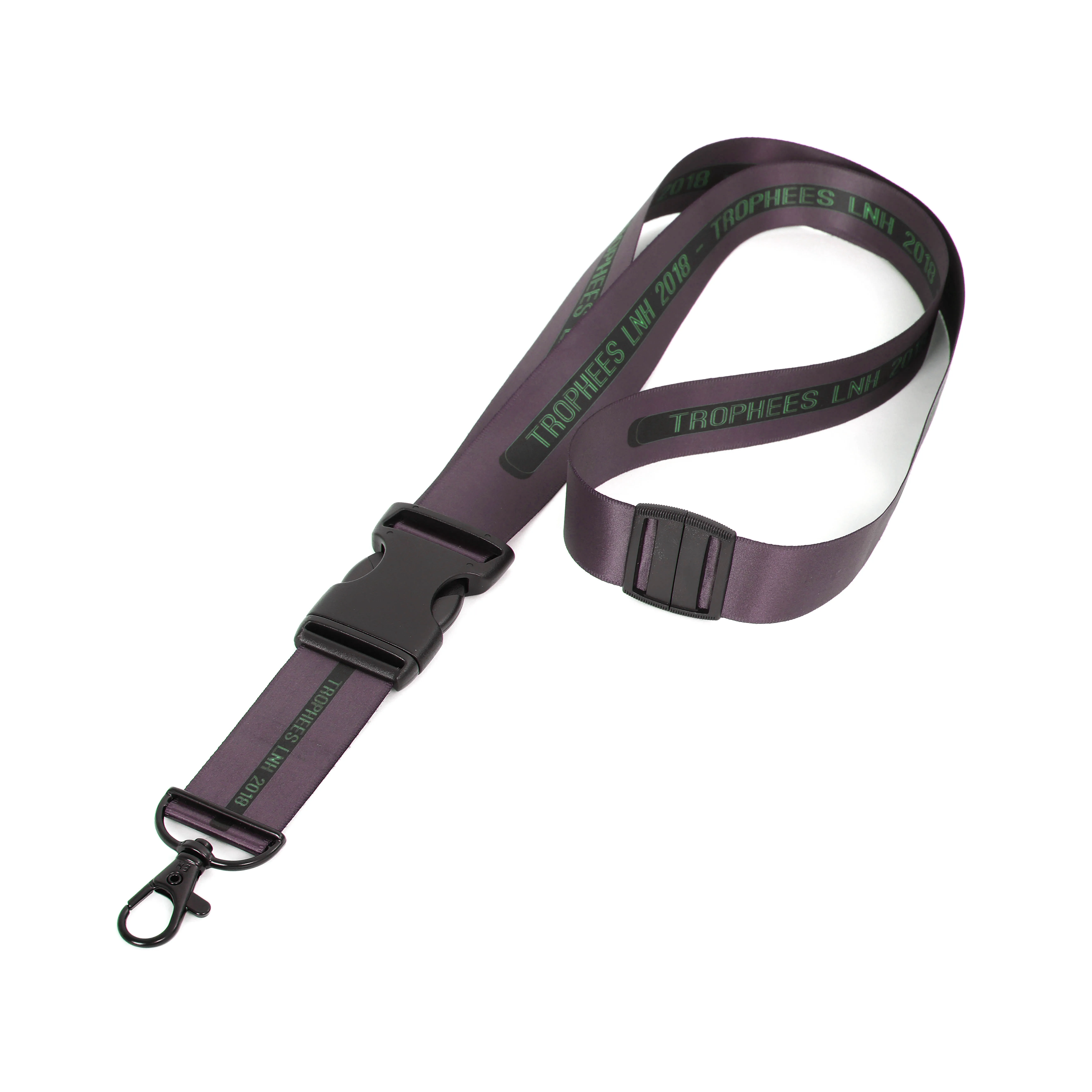 25MM RPET lanyard High Quality Detachable Custom Lanyard Keychain EHUA Ergonomics Seamless Anime Lanyard for Trade Show