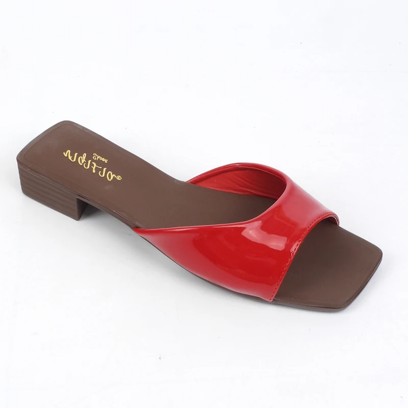 Latest Rough heel, flat high heels sandals,low heel slippers evening heel