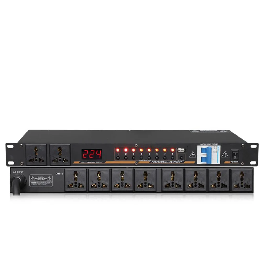 BMG PSS-003 8 Channel High Quality Controller Independent Air Switch Power Sequencer Outlet Socket Control