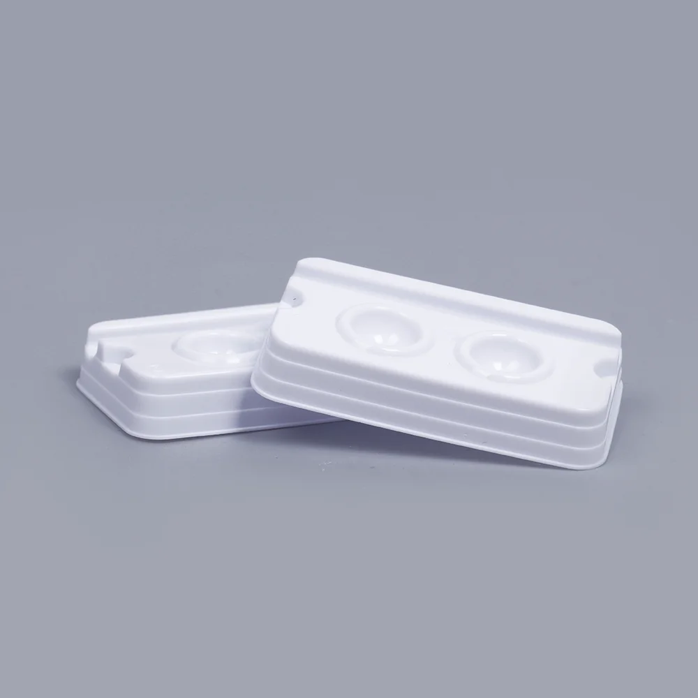 Wholesale Dental Disposable Mixing Wells  Mini White Plastic  2/4 Holes  Wells