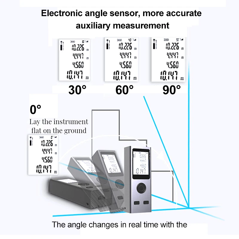 Rechargeable Laser Distance Meter High Quality Laser Distance Meter Indoor Outdoor Laser Rangefinder