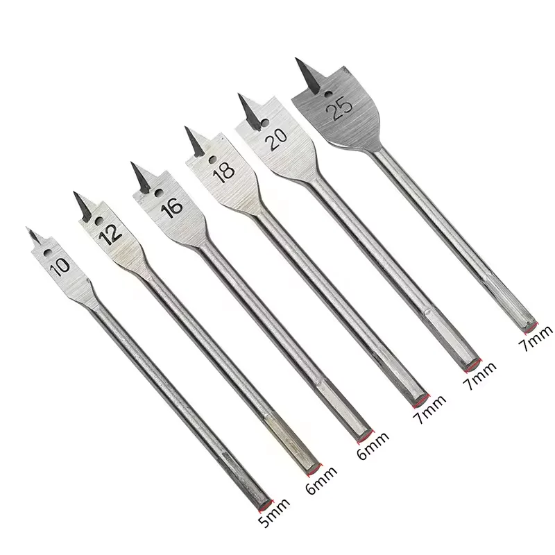 Perfactool Hot Sale Flat Wood Spade Drill Bit Center Gun Drill Bit with Black Oxide and Zinc Finish for Woodworking