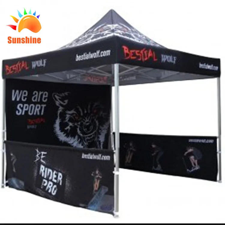 In China, the custom-made large outdoor branded folding tents for commercial trade shows that are hot-selling and popular