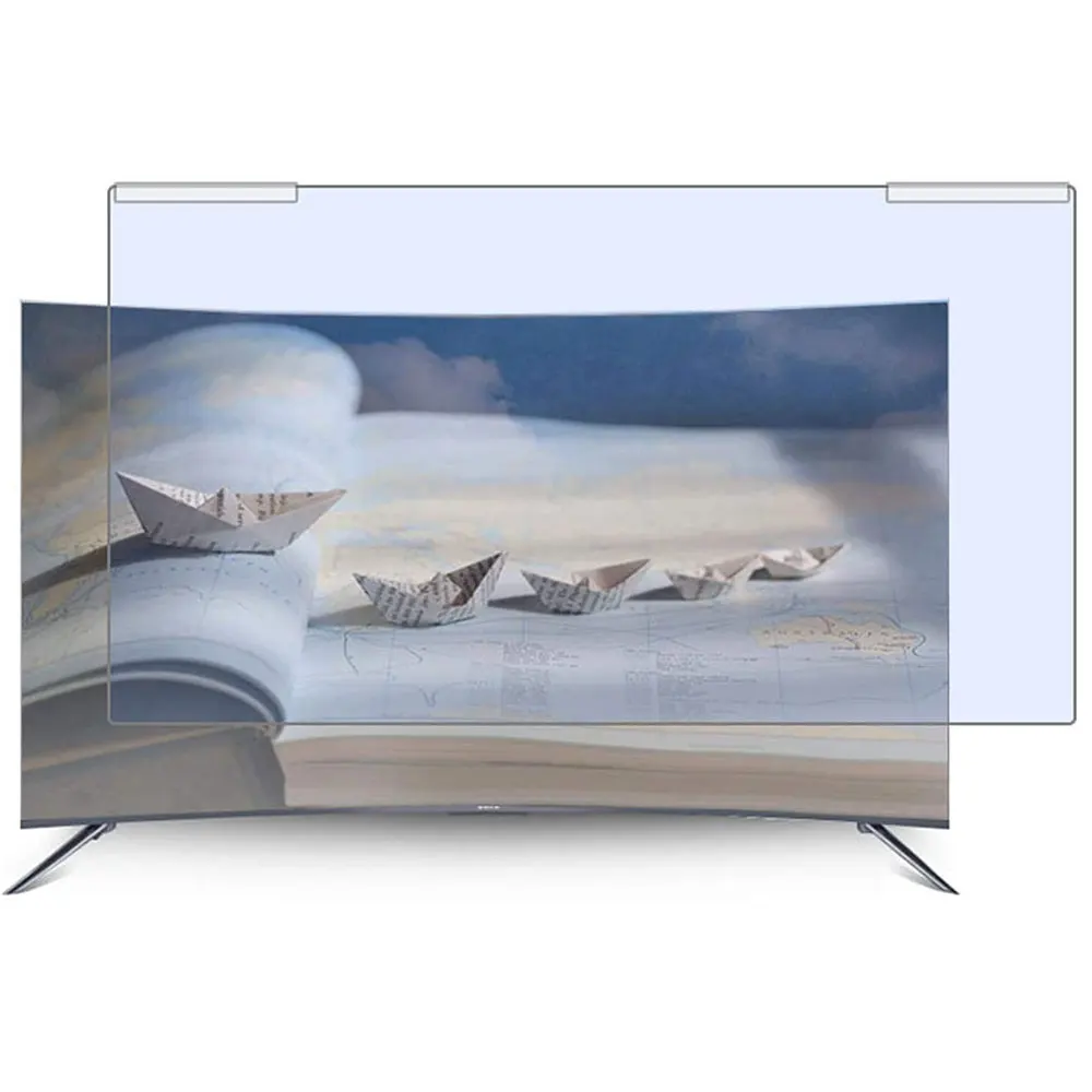 Removable Anti Glare  Full 4K UHD 65inch Smart LED TV Screen Protector Hanging On Acrylic Anti Blue Light Filter