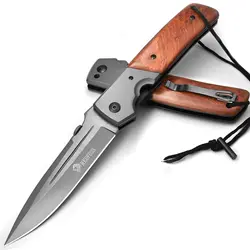 Folding Kershaw Wooden Knives Couteau Pocket Knifes Wooden Handle Pocket Knife