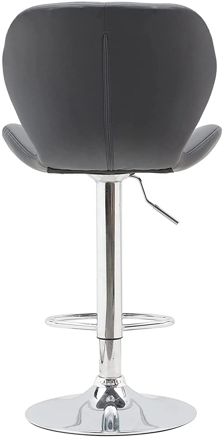 China Hot Sell Cheap Industrial Leather Bar Stool Furniture Pu Adjustable Swivel Kitchen Bar Stool Chairs For Sale