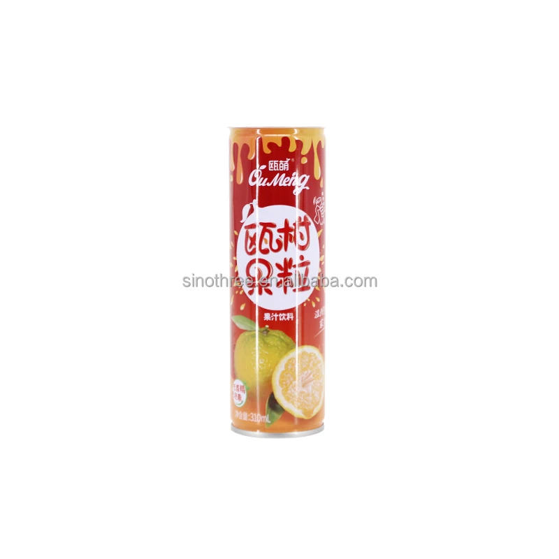 5133# Tinplate Cans 240ml Beverage Metal Tin Can For Mango Juice Fruit Drinks Coffee With Ring Pull Lid