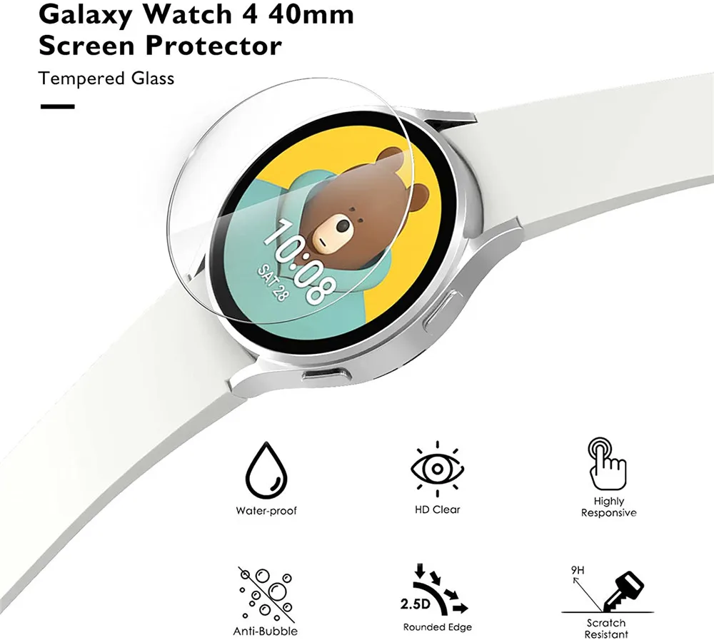 Защитная пленка для Samsung Galaxy Watch 5 4 40 мм 44 закаленное стекло защиты экрана pro 45