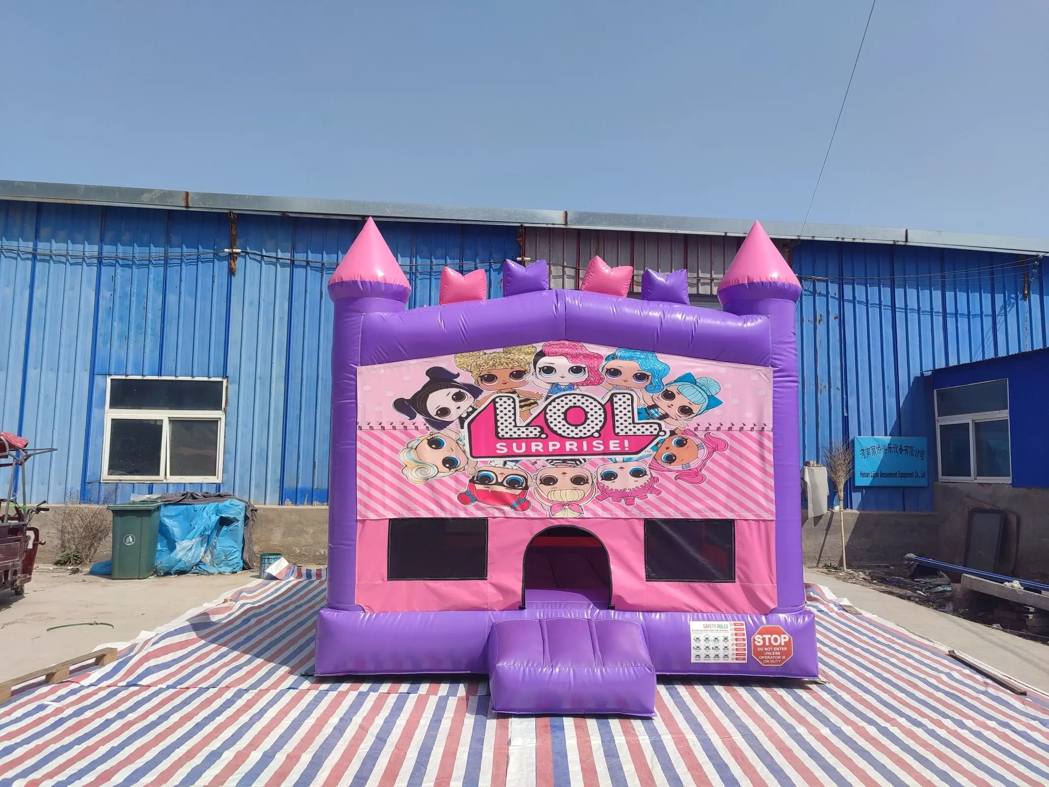 New Child  Commercial PVC Moonwalk Jumper Bounce Jump Inflatable Commercial Bounce House For Kid Party Combo With Water Slide