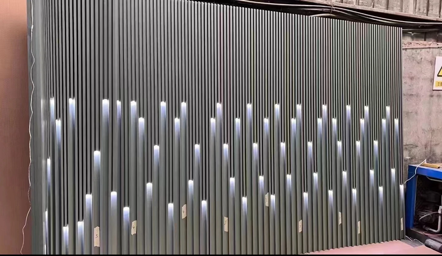 Современная внутренняя светящаяся решетка настенные панели Израиль звездное небо дизайн водонепроницаемый WPC и пластик для наружного домашнего использования распродажа!