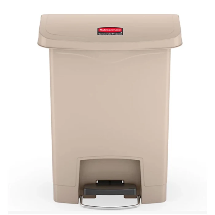 1883456 красная Высококачественная мусорная корзина Rubbermaid из АБС-пластика на 30 литров прочная безопасная и безвредная Педальная