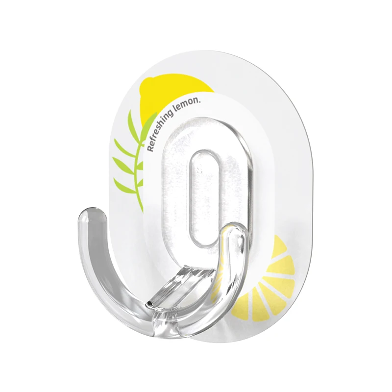 Door Clothes Hook Self Adhesive Traceless Wall Mounted Storage Hook Detachable Double Hook