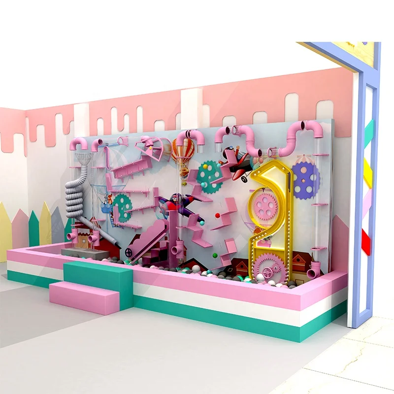 High quality indoor kid playground  interactive game wall equipment of commercial indoor for sale