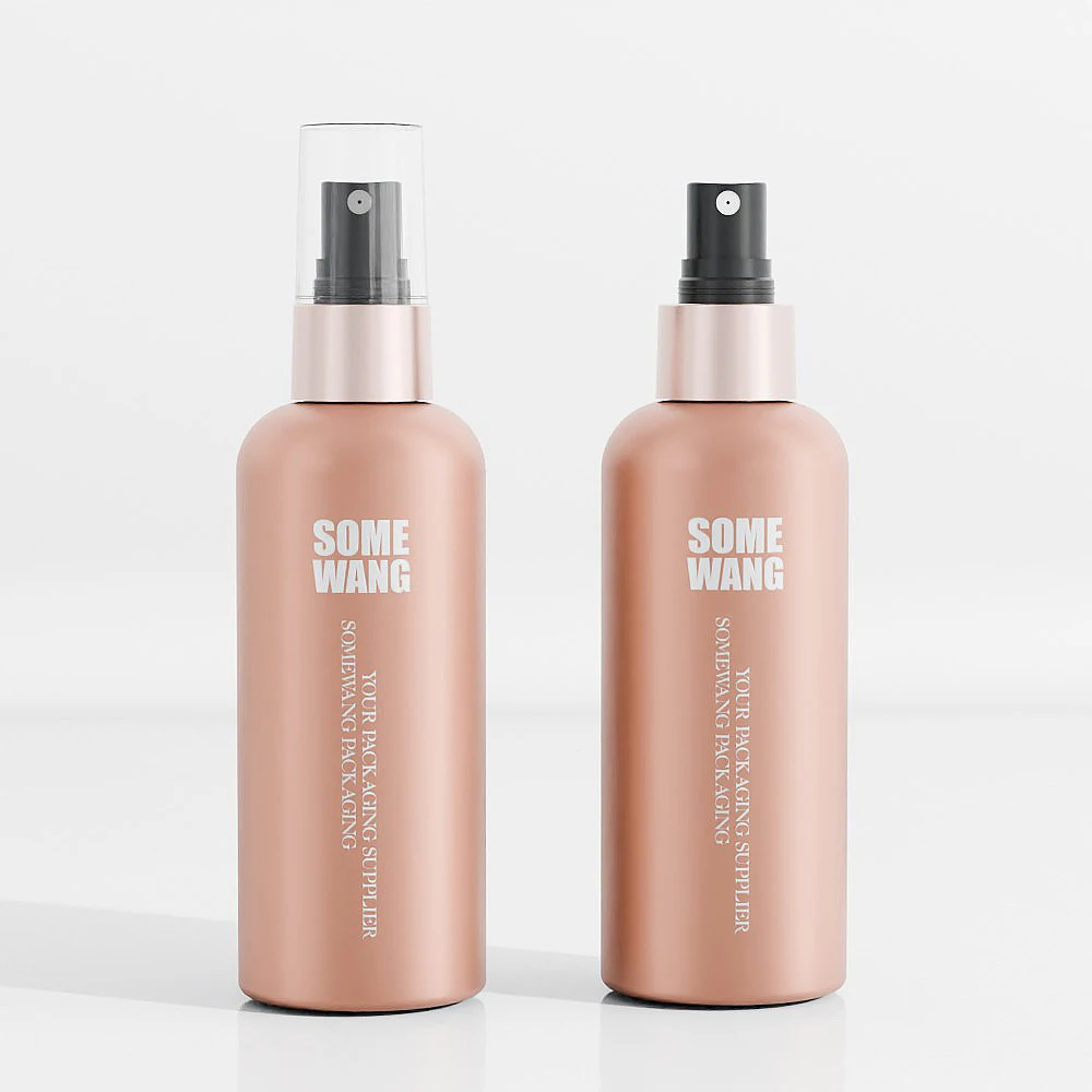 100ml PET Plastic Cosmo Boston Round Bottle Empty Lotion Container for Personal Care Packaging