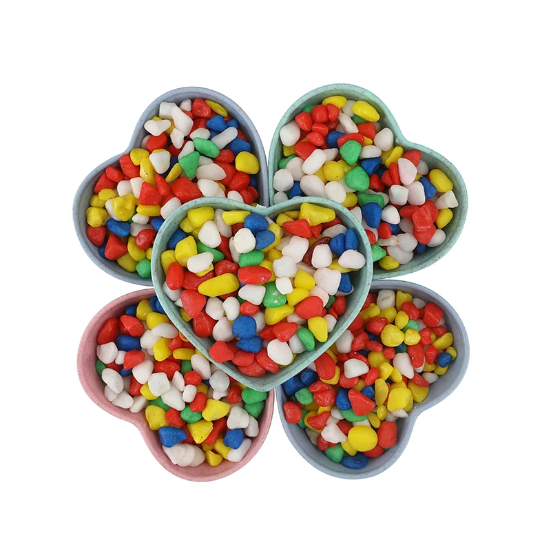 Недорогая цветная песчаная мраморная комбинированная гравий цветная железная галька декоративная аквариумная рыба