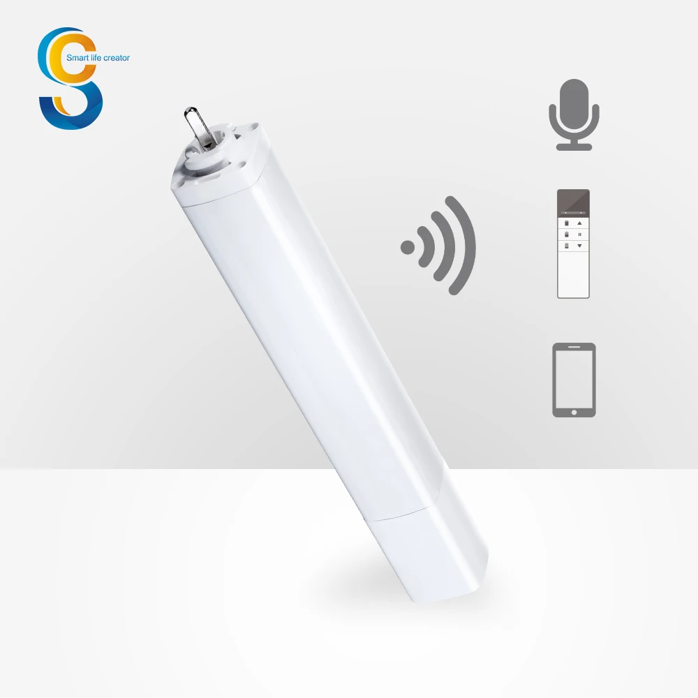 Smart Remote Electric Track Runner With 1.2nm Life Hanger Tuya Motorized Roman Curtain Double Open For Hotel