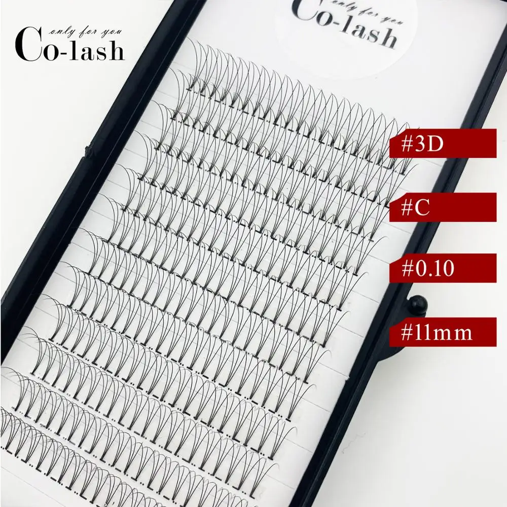 
100% Mink Eyelash Extension 3d Pre Glued Pre Made Fan 