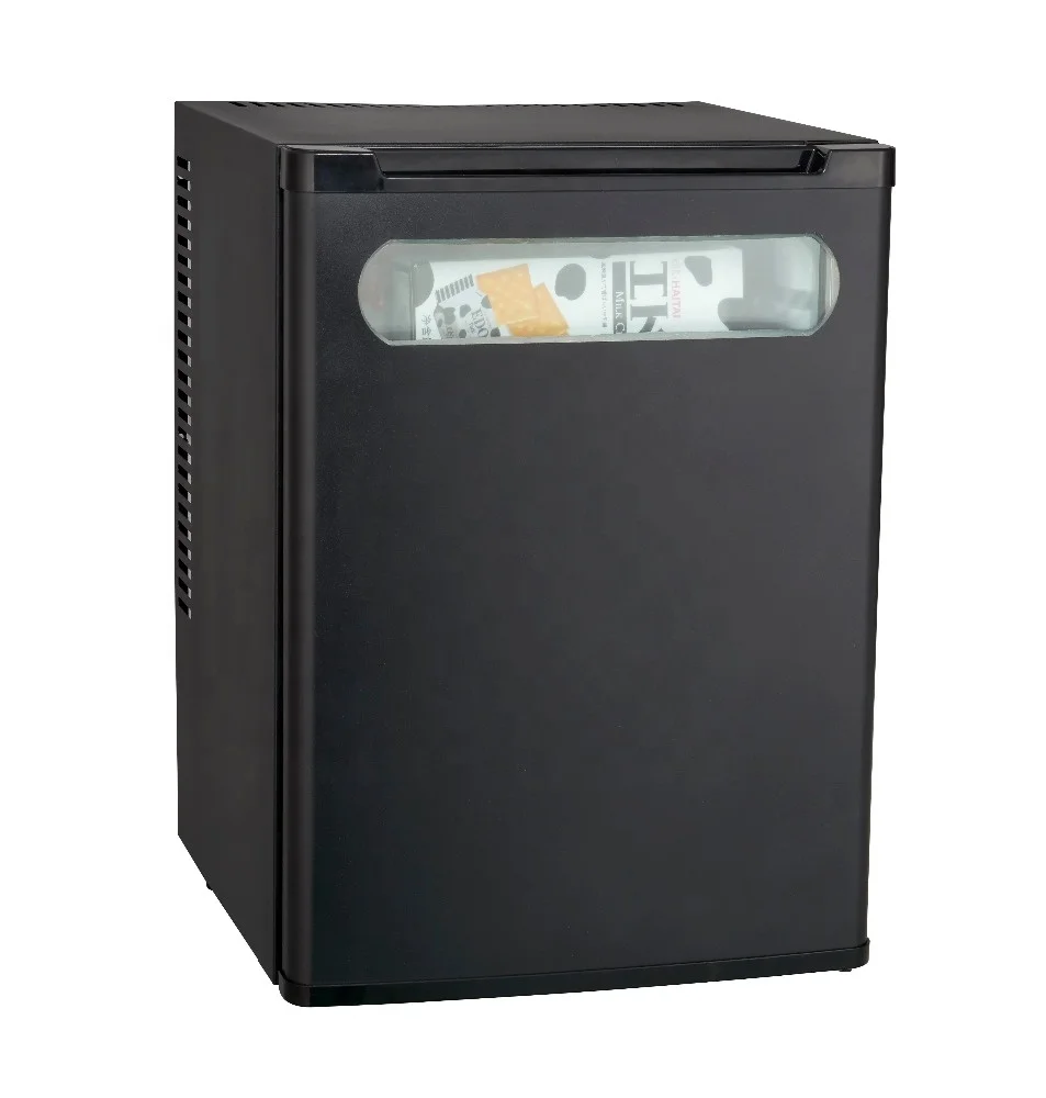 Easy to carry auto electronics 63w silent fridge 40L mini bar with visible window