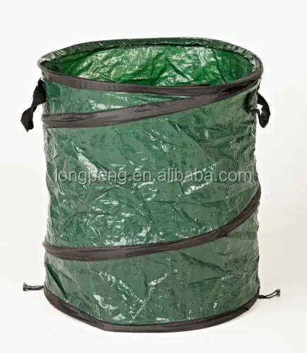 Складные садовые мусорные контейнеры из ПЭ, держатель для листьев, садовый мешок для отходов